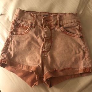 Pink Rustic colored high waisted shorts